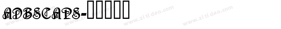 adbscaps字体转换
