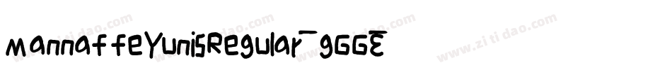 MannaffeYunisRegular-gGGE字体转换