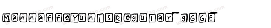 MannaffeYunisRegular-gGGE字体转换