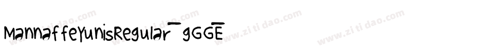 MannaffeYunisRegular-gGGE字体转换
