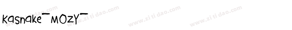 Kasnake-MOzY字体转换