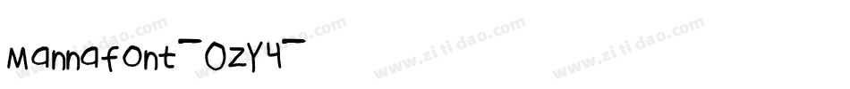 Mannafont-OzY4字体转换