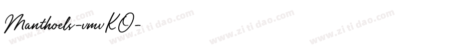 Manthoels-vmvKO字体转换