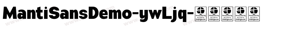 MantiSansDemo-ywLjq字体转换