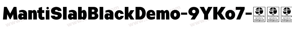 MantiSlabBlackDemo-9YKo7字体转换