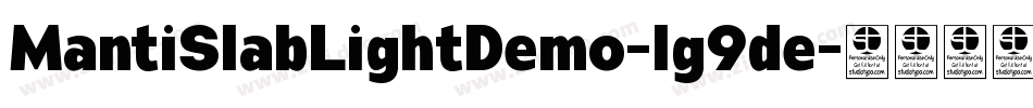 MantiSlabLightDemo-lg9de字体转换