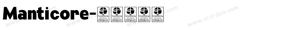 Manticore字体转换