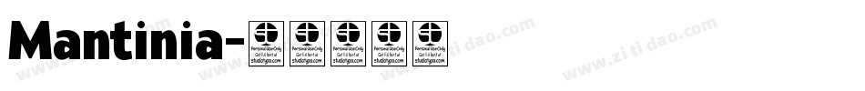 Mantinia字体转换