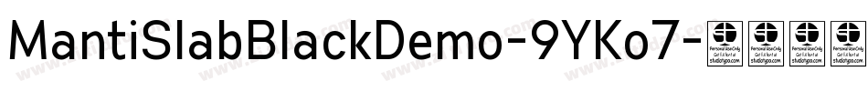 MantiSlabBlackDemo-9YKo7字体转换