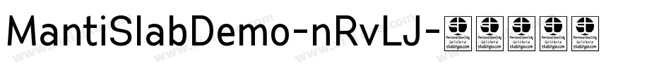 MantiSlabDemo-nRvLJ字体转换