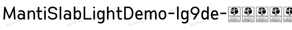 MantiSlabLightDemo-lg9de字体转换