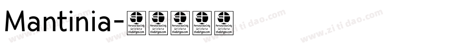 Mantinia字体转换