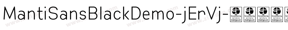 MantiSansBlackDemo-jErVj字体转换 MantiSansBlackDemo-jErVj字体转换