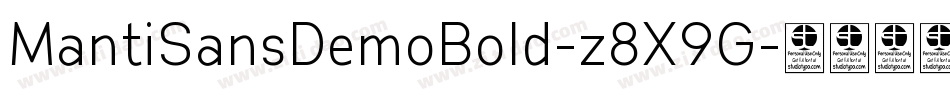 MantiSansDemoBold-z8X9G字体转换 MantiSansDemoBold-z8X9G字体转换