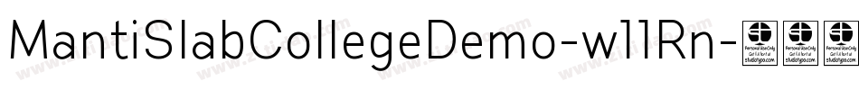 MantiSlabCollegeDemo-w11Rn字体转换