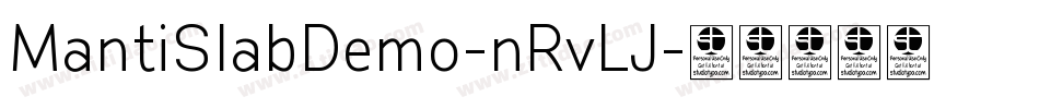 MantiSlabDemo-nRvLJ字体转换
