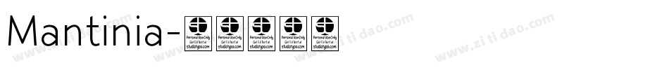 Mantinia字体转换