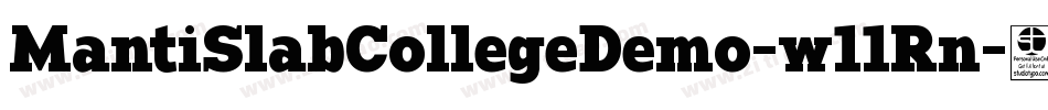 MantiSlabCollegeDemo-w11Rn字体转换