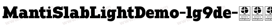 MantiSlabLightDemo-lg9de字体转换