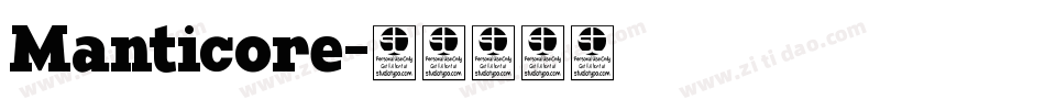 Manticore字体转换