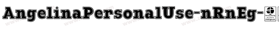 AngelinaPersonalUse-nRnEg字体转换