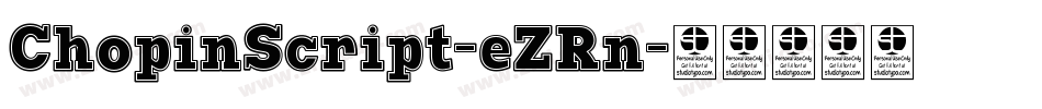 ChopinScript-eZRn字体转换
