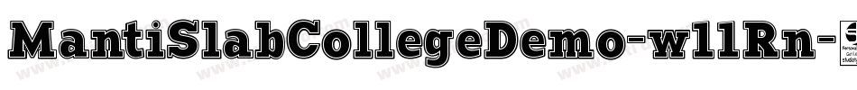 MantiSlabCollegeDemo-w11Rn字体转换