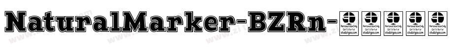 NaturalMarker-BZRn字体转换 NaturalMarker-BZRn字体转换