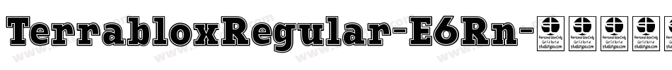 TerrabloxRegular-E6Rn字体转换
