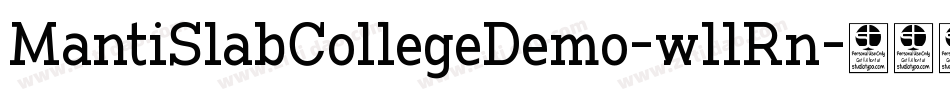 MantiSlabCollegeDemo-w11Rn字体转换