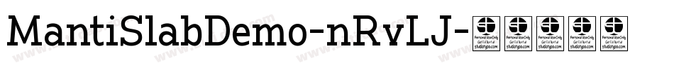 MantiSlabDemo-nRvLJ字体转换