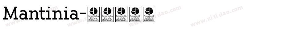 Mantinia字体转换