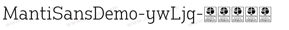 MantiSansDemo-ywLjq字体转换