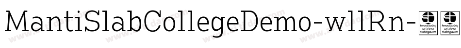 MantiSlabCollegeDemo-w11Rn字体转换