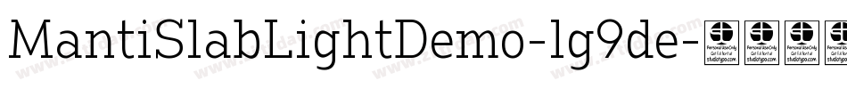 MantiSlabLightDemo-lg9de字体转换