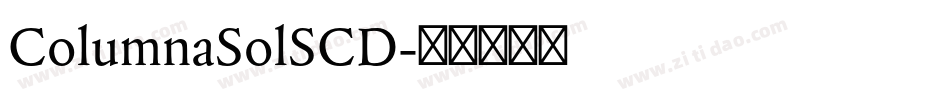 ColumnaSolSCD字体转换