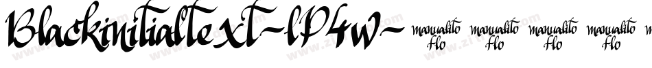 Blackinitialtext-lP4w字体转换