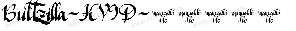 Buttzilla-KV9D字体转换
