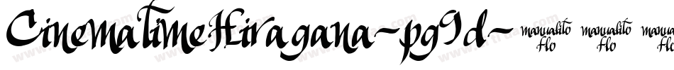 CinematimeHiragana-pg9d字体转换