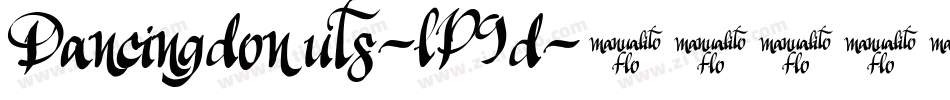 Dancingdonuts-lP9d字体转换
