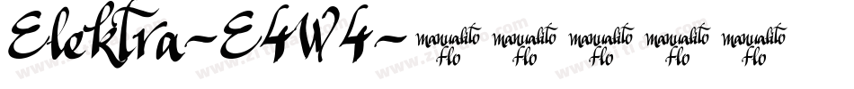 Elektra-E4W4字体转换