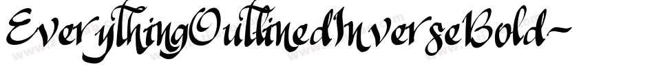 EverythingOutlinedInverseBold-2R4w字体转换