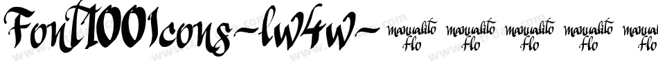 Font100Icons-lw4w字体转换
