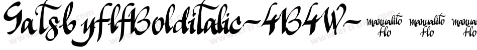 GatsbyflfBolditalic-4B4W字体转换 GatsbyflfBolditalic-4B4W字体转换
