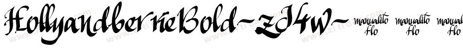 HollyandberrieBold-zJ4w字体转换