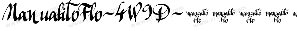 ManualitoFlo-4W9D字体转换
