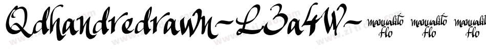 Qdhandredrawn-L3a4W字体转换