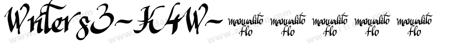 Writers3-K4W字体转换