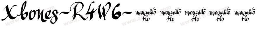 Xbones-R4W6字体转换