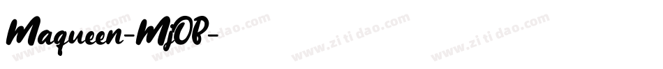 Maqueen-MjOB字体转换